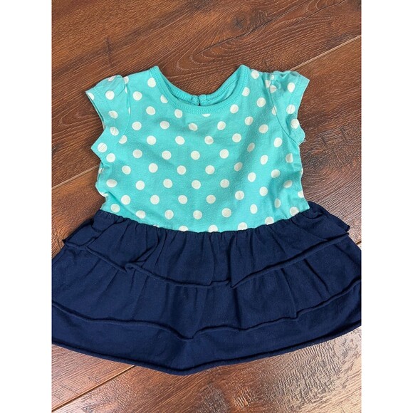 Cherokee Girls Size 3-6 Months Polka Dot Dress with Diaper Cover! - Picture 2 of 6